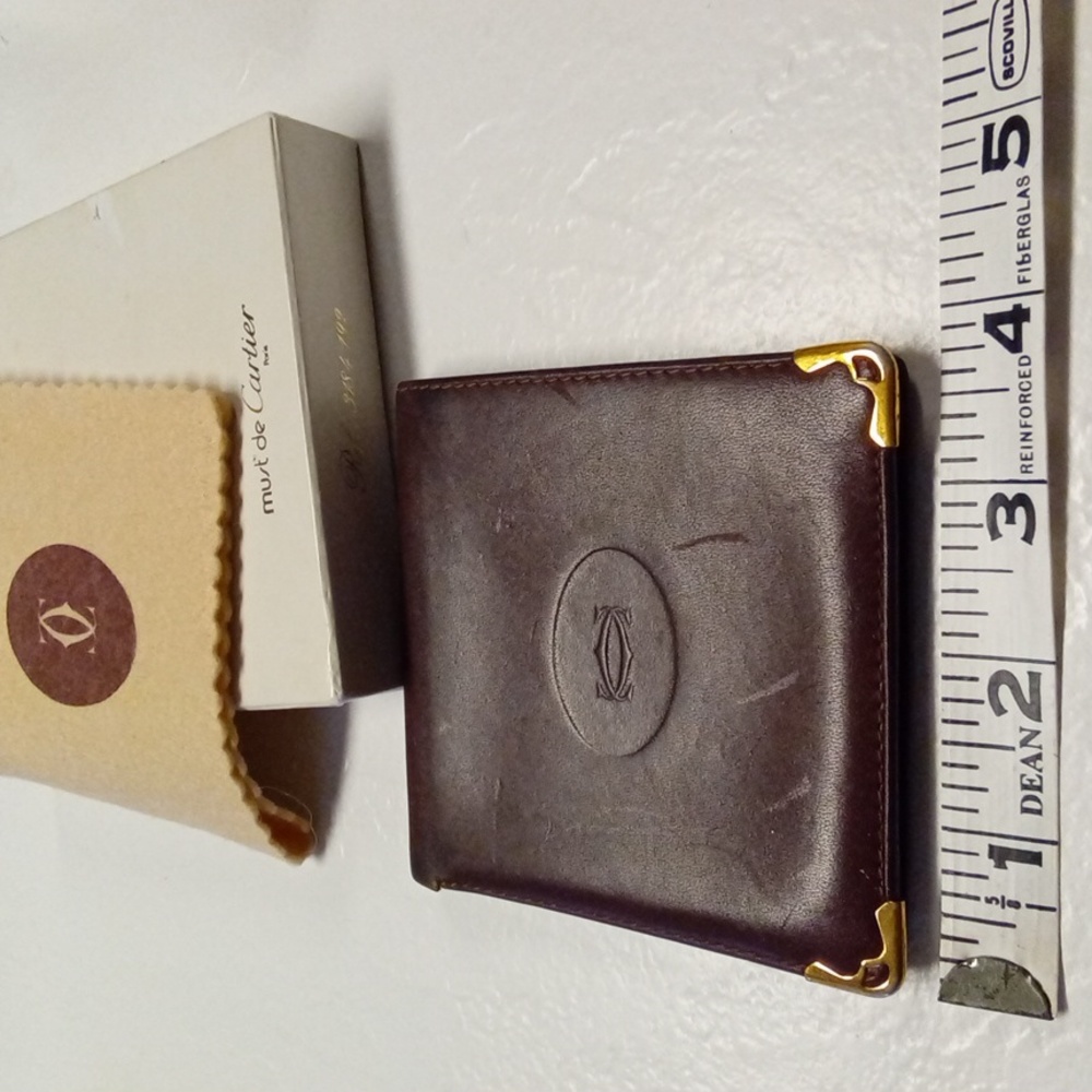 Cartier Must de Cartier Bifold Wallet Gold Corners - Picture 10 of 14